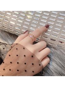 Outlet Fashionable all-match Japanese light luxury index finger ring