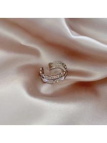 Outlet Vintage zircon ring open ring