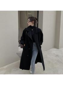 Outlet Autumn and winter  long coat for women Lamb wool thick coat