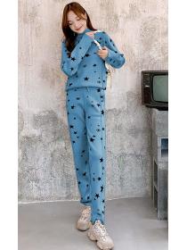 On Sale Star Printing Fashion Knitting Suits 