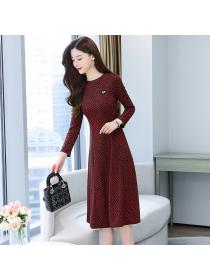 Outlet Long spring and autumn dress for middle-aged female mother