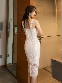 On Sale Lace Hollow Out Strap Fashion Dress