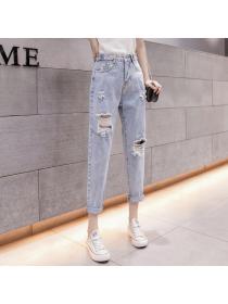 Outlet Fashionable Unique Ripped Denim Jeans