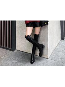 Outlet Sexy Round-toe Thick sole High Boots