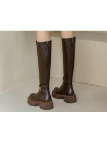 Outlet Winter fashion Thick sole Non-slip High boots 