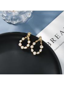 Outlet Silver Needle Earrings special-shaped pearl earrings