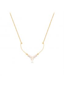 Outlet Pearl temperament clavicle chain necklace for girl 