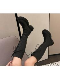 Outlet Vintage style Lace-up High boots