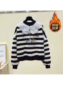 Outlet Korean fashion Long Sleeve Letters Cartoon Print Sweater