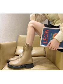 Outlet Round toe Thick sole Comfy Boots