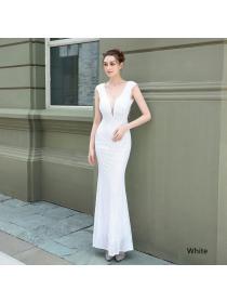 Outlet New sequined fishtail long dress Elegant Evening dress