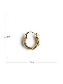 Korean fashionTwisted ring earring Jewely Simple Elegant Women’s copper Ladies Accessories