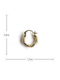Korean fashionTwisted ring earring Jewely Simple Elegant Women’s copper Ladies Accessories