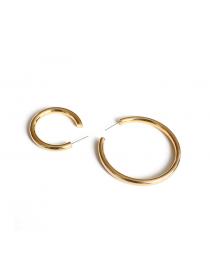 Korean fashiongold-plated brass earrings Jewely Simple Elegant Women’s brass Ladies Accessories