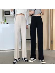 Outlet New autumn trousers wide-leg pants high-waist suit pants