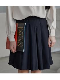 On Sale Pure Color Drape Fashion Skirt 