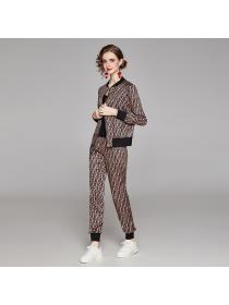 Outlet Fashion all-match slim cardigan jacket + pants