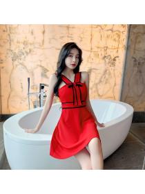 Outlet Bow hemming dress