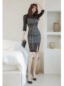 Outlet Lace temperament package hip dress for women