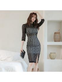 Outlet Lace temperament package hip dress for women