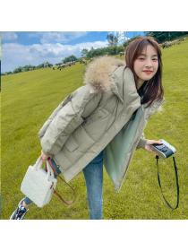 Outlet Winter temperament Korean fashion loose thick jacket for women