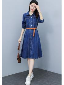 Outlet Casual elegant temperament spring fashion simple dress