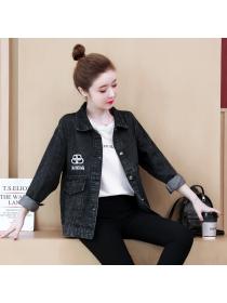 Outlet Loose denim jacket spring and autumn all-match tops for women