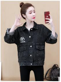 Outlet Loose denim jacket spring and autumn all-match tops for women