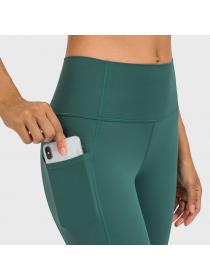 Outlet Women's new side pockets sports tights yoga pants