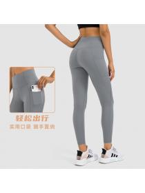 Outlet Women's new side pockets sports tights yoga pants