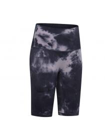 Outlet High waist hip-lifting yoga pants tie-dye printed sports pants