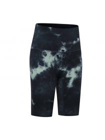 Outlet High waist hip-lifting yoga pants tie-dye printed sports pants