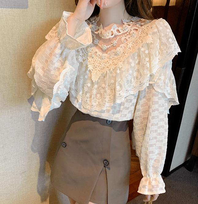 European Style Doll  Collars Drape Fashion Blouse