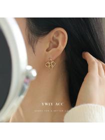 Chinese style fashion exquisite earrings Jewely Simple Elegant Women’s brass Ladies Accessories