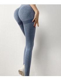 European Style Pure Color High-Waist Workout Butt Lift Yoga Pants