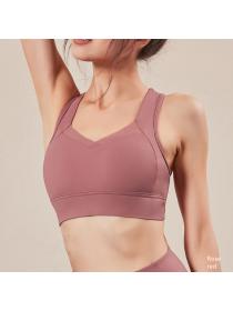 Outlet New sports vest women's workout clothes gather bra running fitness yoga top