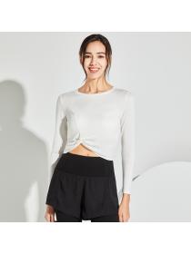 Outlet Fashion New in yoga clothes women's long-sleeved quick-drying blouse sportswear