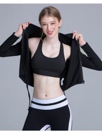 Outlet European fashion yoga tops long-sleeved fitness clothes quick-drying clothes 