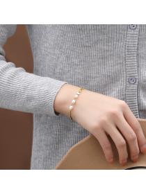 Outlet S925 Sliver Bracelet Fashion Trend Splicing Pearls Bracelet 