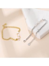 Outlet S925 Sliver Bracelet Fashion Trend Splicing Pearls Bracelet 