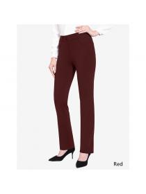 Outlet New style elastic high waist slim yoga trousers business casual bell-bottomed pants for women