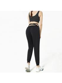 Outlet High waist yoga trousers stretchy slim-fit Casual sports fitness trousers for women