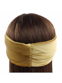 Outlet Ladies Cross Sports Headband Gold Velvet Hood Sports Hairband