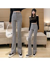 Outlet women's spring and summer high-waisted slim casual pants