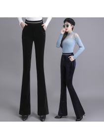 Outlet women's Korean fashion high-waist fashionable slim casual pants