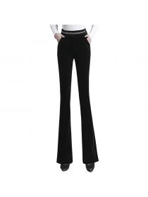 Outlet women's Korean fashion high-waist fashionable slim casual pants