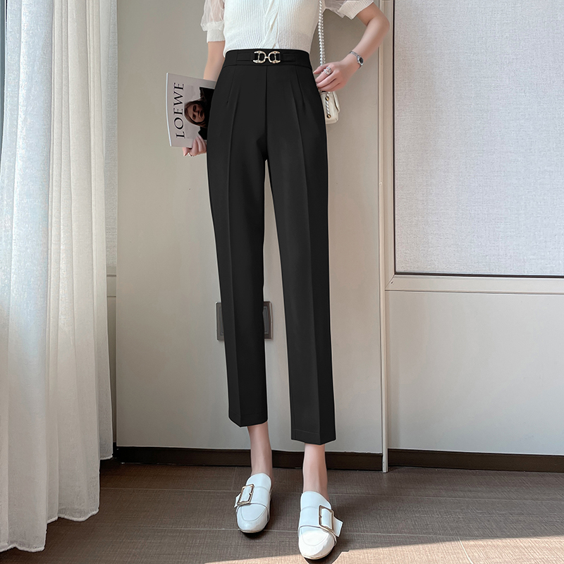 Discount Loose harem pants straight work pants for women