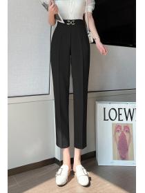 Discount Loose harem pants straight work pants for women