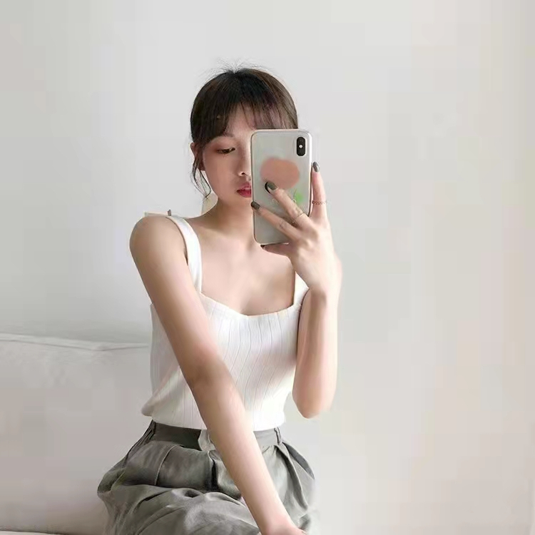 Outlet Bottoming knitted vest simple spring and summer tops