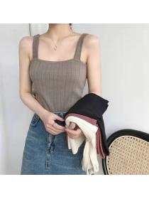 Outlet Bottoming knitted vest simple spring and summer tops